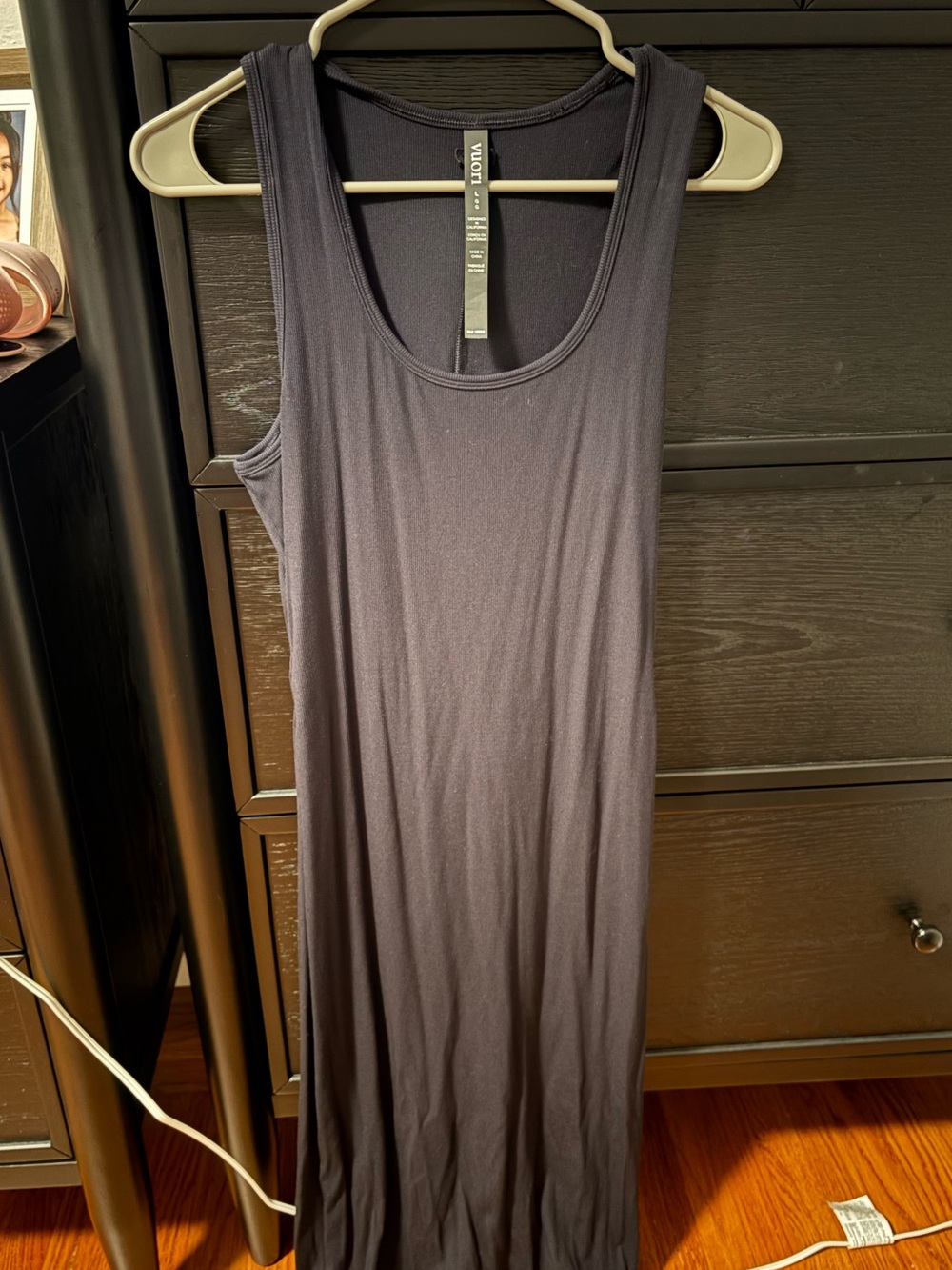 Sleeveless Black Maxi Dress - (Women's)